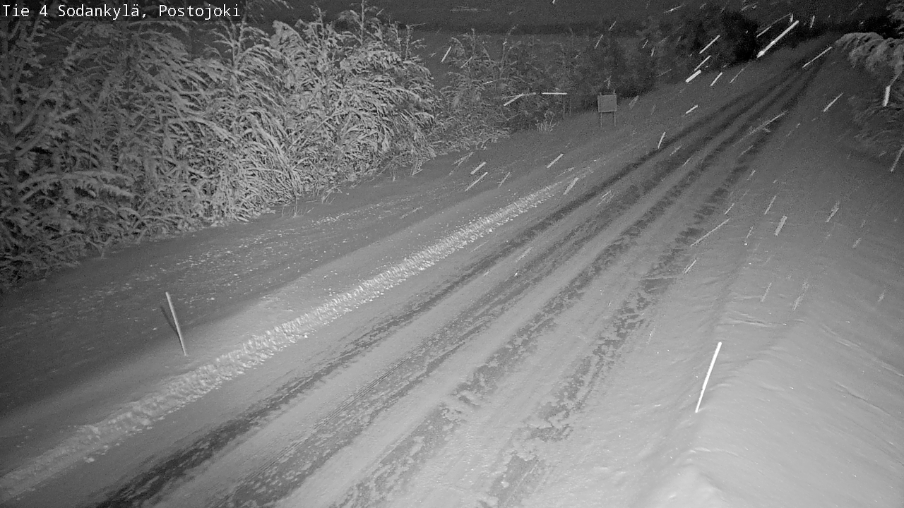 Weather Camera Image Road 4 Sodankylä, Postojoki, Sodankylä, Lappi