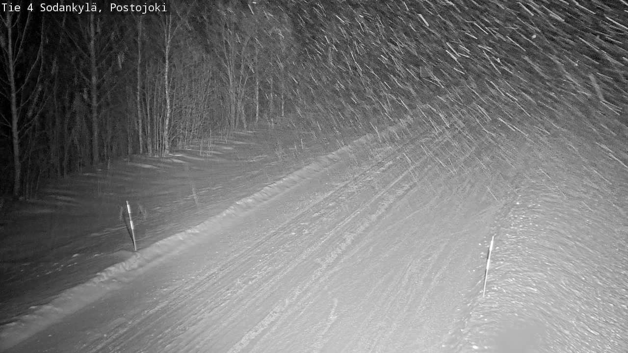 Weather Camera Image Road 4 Sodankylä, Postojoki, Sodankylä, Lappi