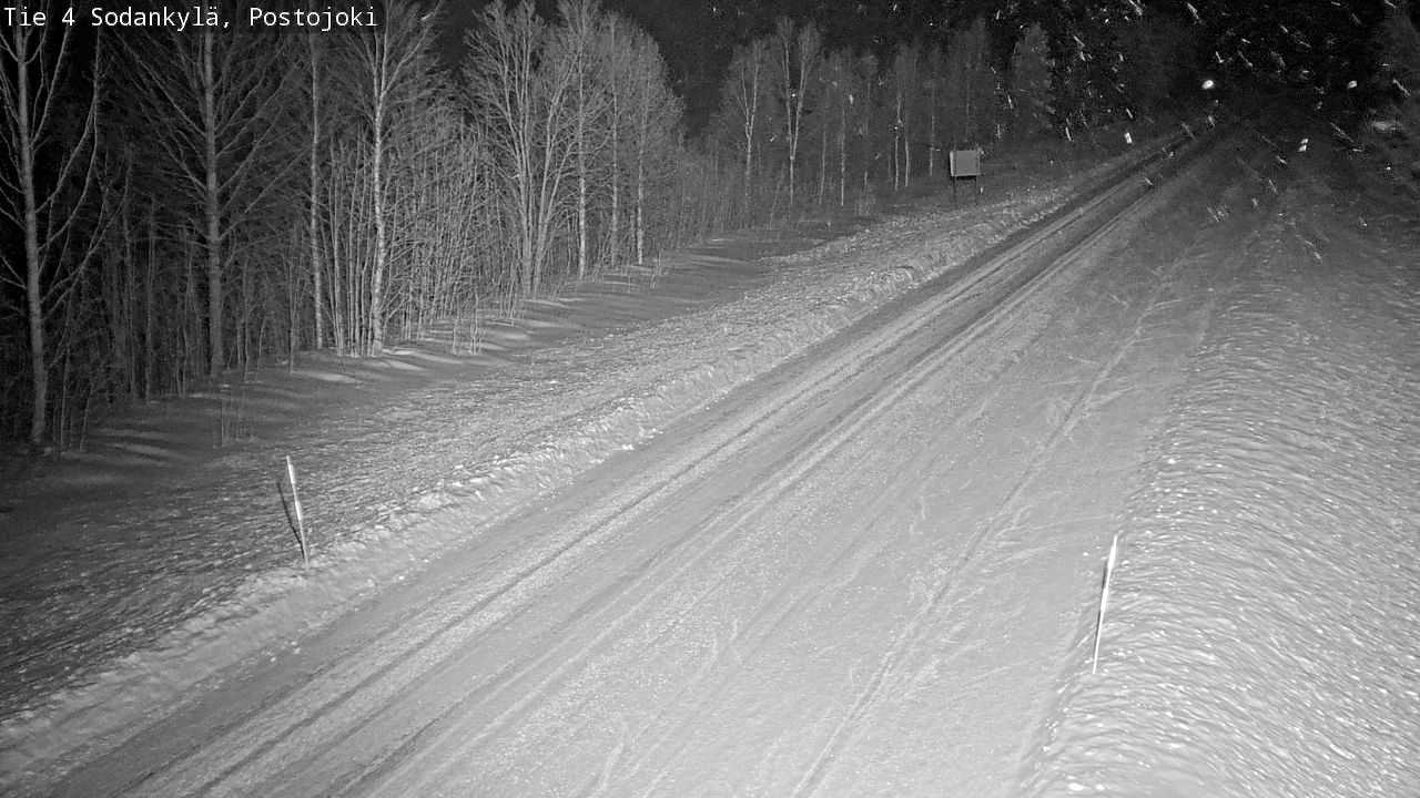 Weather Camera Image Road 4 Sodankylä, Postojoki, Sodankylä, Lappi