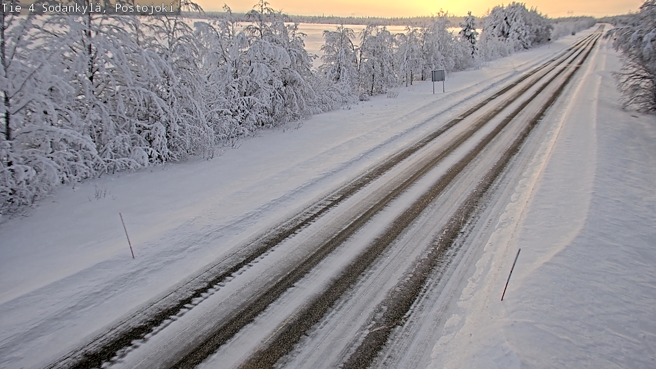 Weather Camera Image Road 4 Sodankylä, Postojoki, Sodankylä, Lappi