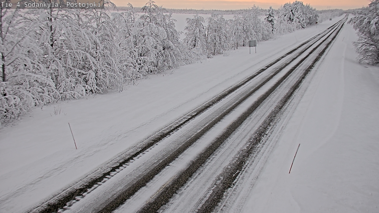 Weather Camera Image Road 4 Sodankylä, Postojoki, Sodankylä, Lappi