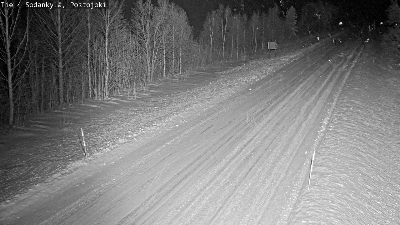 Weather Camera Image Road 4 Sodankylä, Postojoki, Sodankylä, Lappi