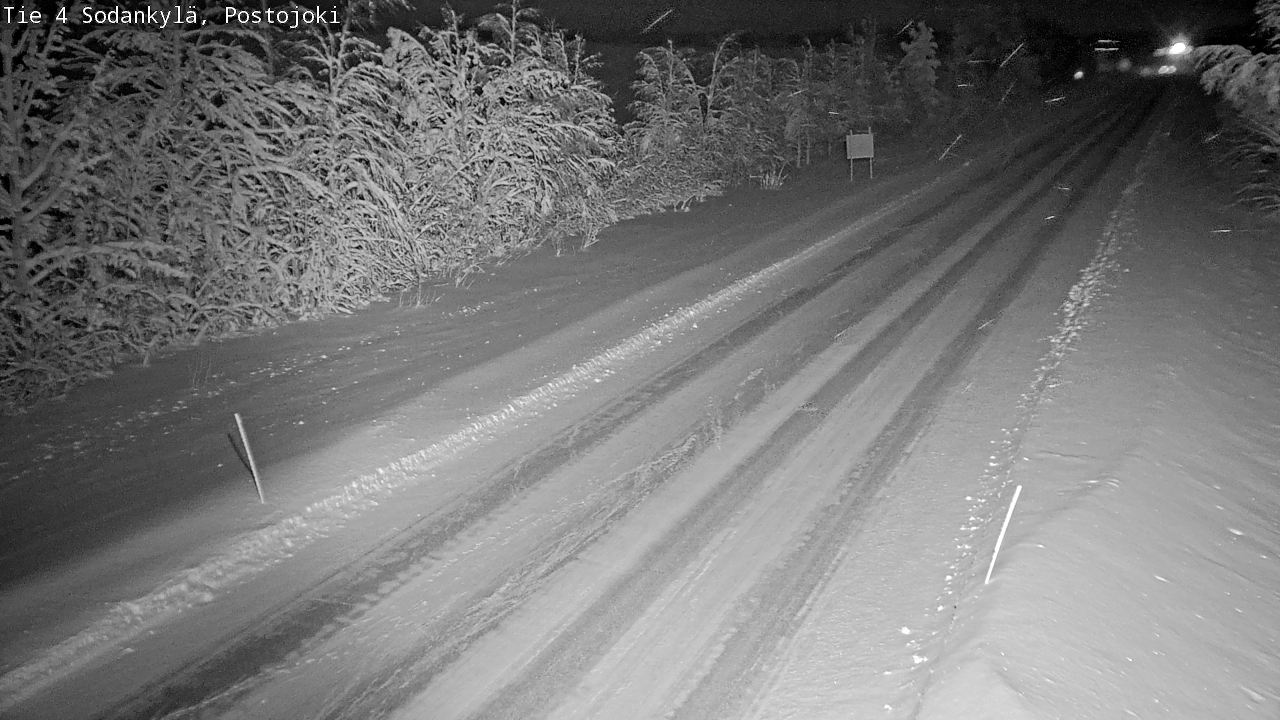 Weather Camera Image Väg 4 Sodankylä, Postojoki, Sodankylä, Lappi