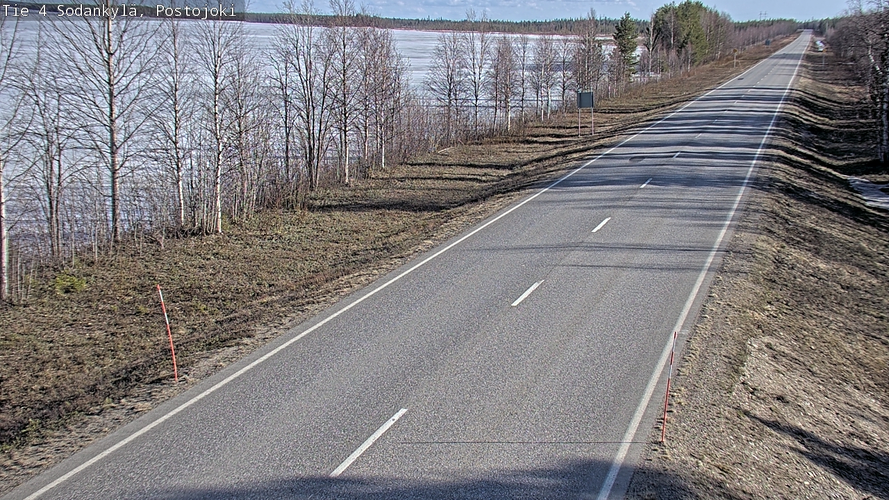 Weather Camera Image Road 4 Sodankylä, Postojoki, Sodankylä, Lappi