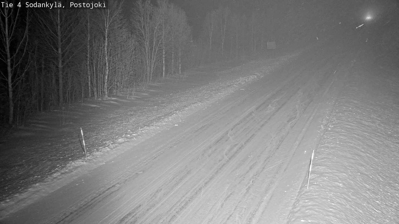 Weather Camera Image Road 4 Sodankylä, Postojoki, Sodankylä, Lappi
