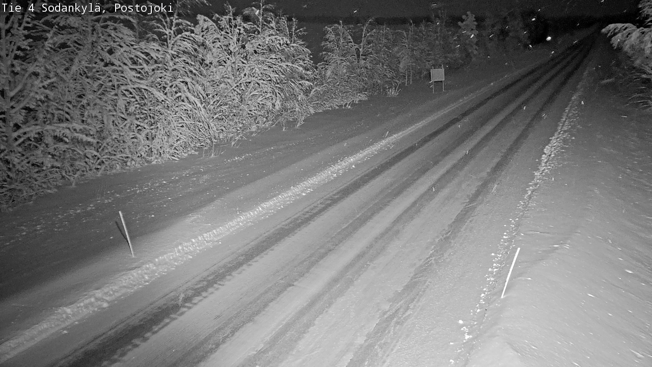 Weather Camera Image Väg 4 Sodankylä, Postojoki, Sodankylä, Lappi
