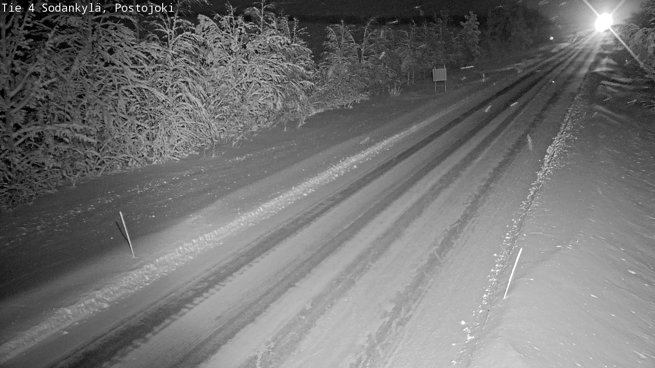 Weather Camera Image Väg 4 Sodankylä, Postojoki, Sodankylä, Lappi