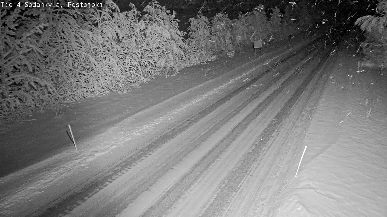 Weather Camera Image Road 4 Sodankylä, Postojoki, Sodankylä, Lappi