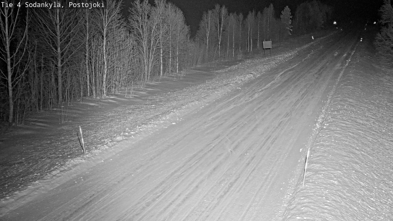 Weather Camera Image Road 4 Sodankylä, Postojoki, Sodankylä, Lappi