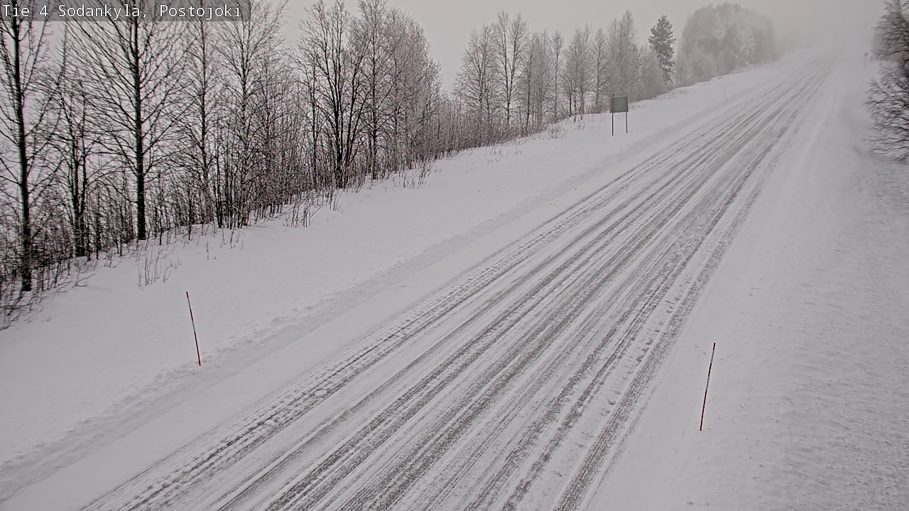 Weather Camera Image Road 4 Sodankylä, Postojoki, Sodankylä, Lappi