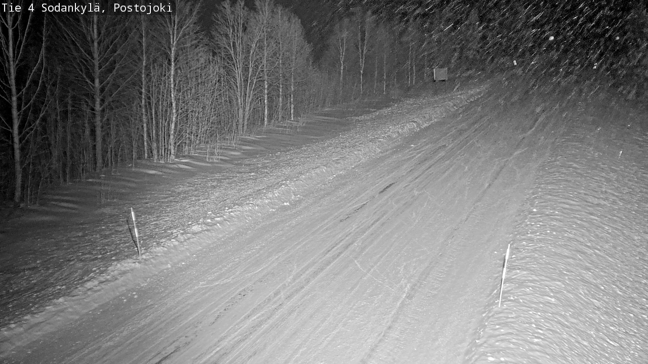 Weather Camera Image Road 4 Sodankylä, Postojoki, Sodankylä, Lappi