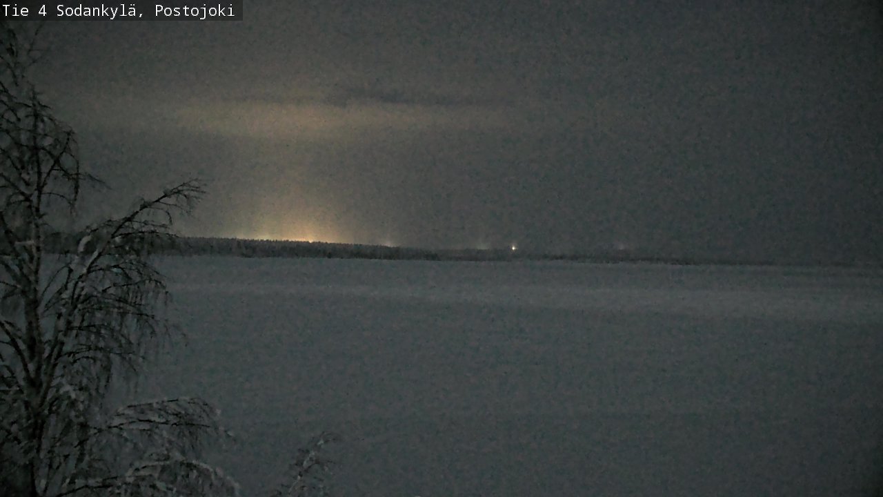 Weather Camera Image Väg 4 Sodankylä, Postojoki, Sodankylä, Lappi