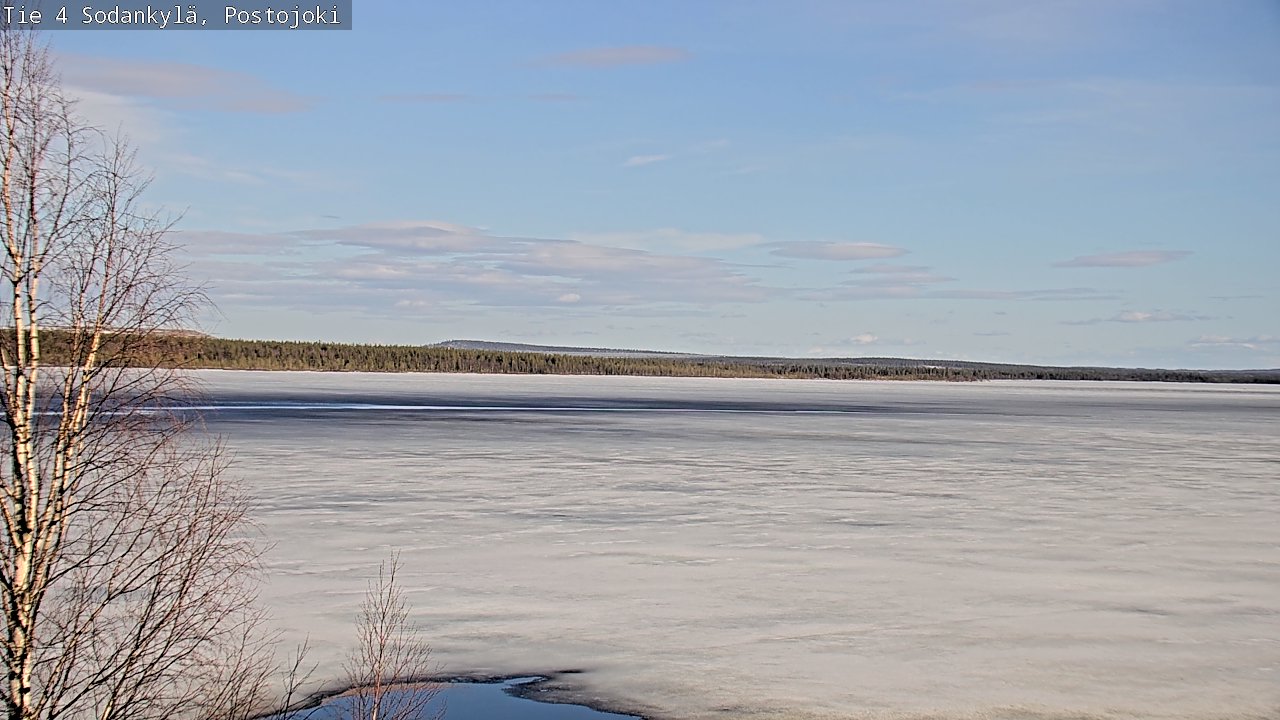 Weather Camera Image Väg 4 Sodankylä, Postojoki, Sodankylä, Lappi
