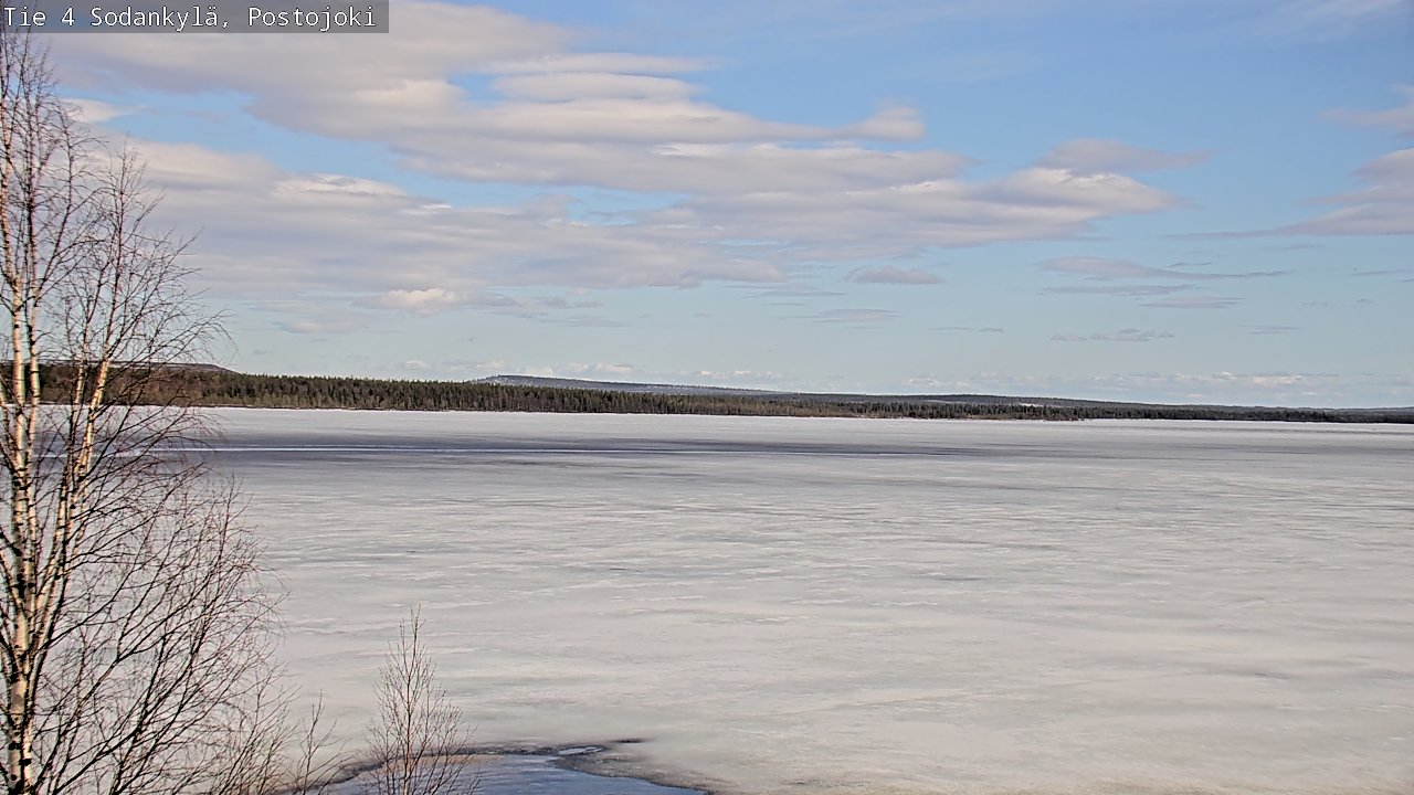 Weather Camera Image Väg 4 Sodankylä, Postojoki, Sodankylä, Lappi