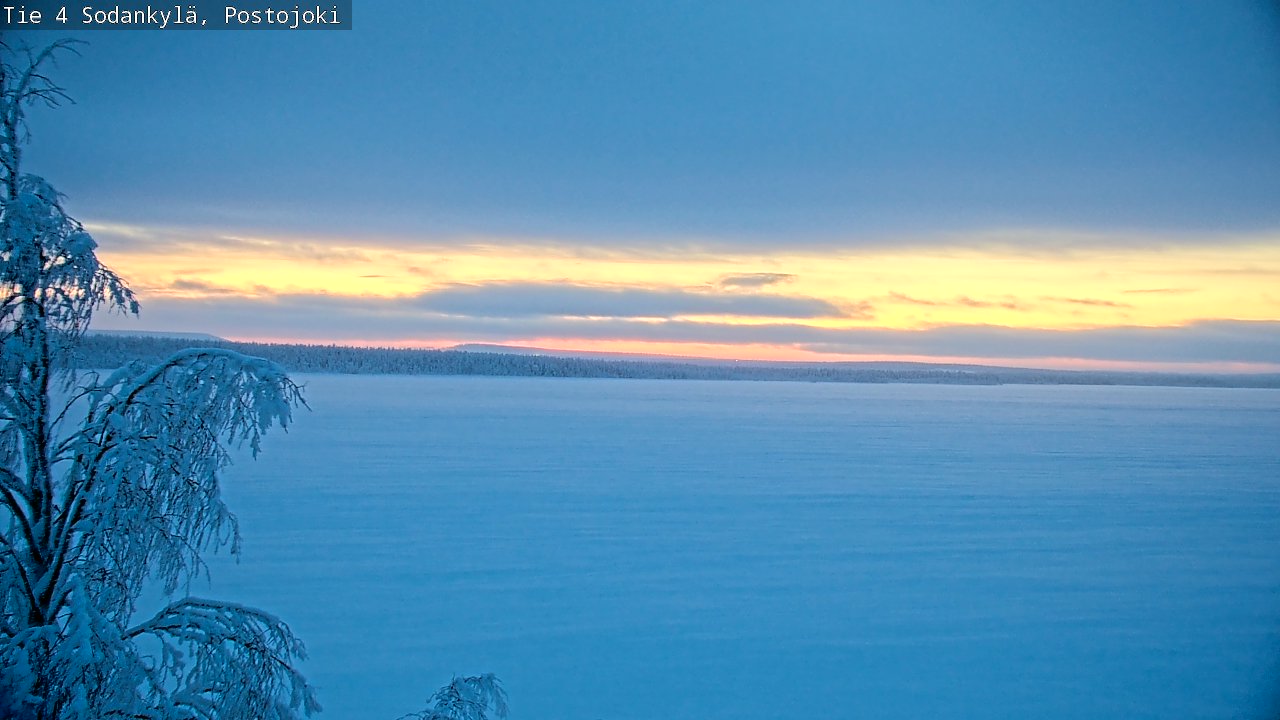 Weather Camera Image Road 4 Sodankylä, Postojoki, Sodankylä, Lappi
