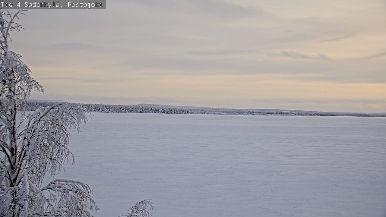 Weather Camera Image Road 4 Sodankylä, Postojoki, Sodankylä, Lappi