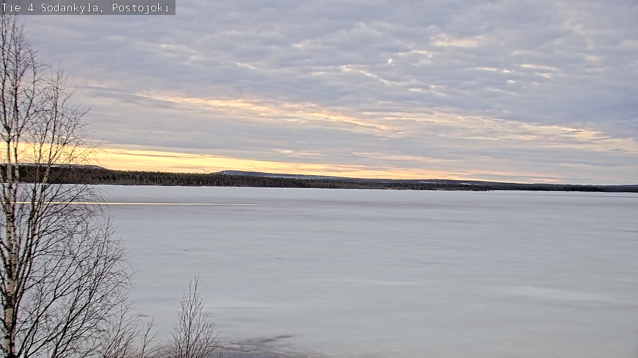 Weather Camera Image Väg 4 Sodankylä, Postojoki, Sodankylä, Lappi
