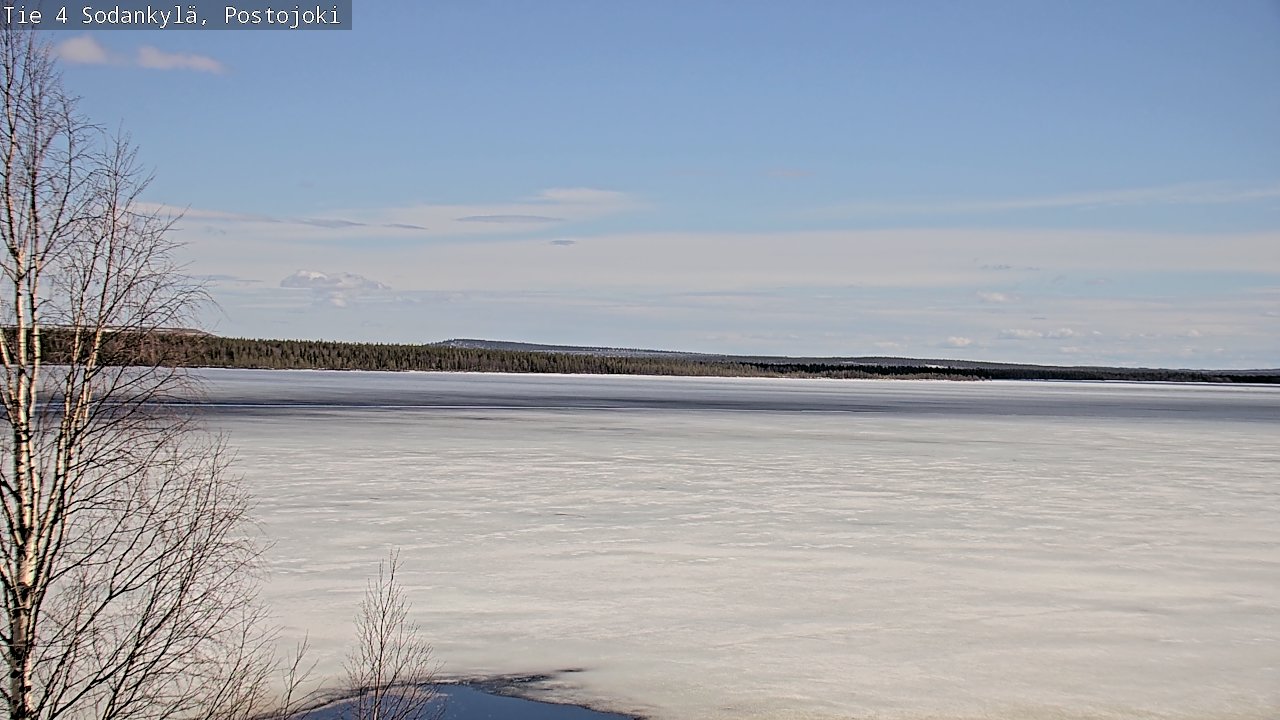 Weather Camera Image Väg 4 Sodankylä, Postojoki, Sodankylä, Lappi
