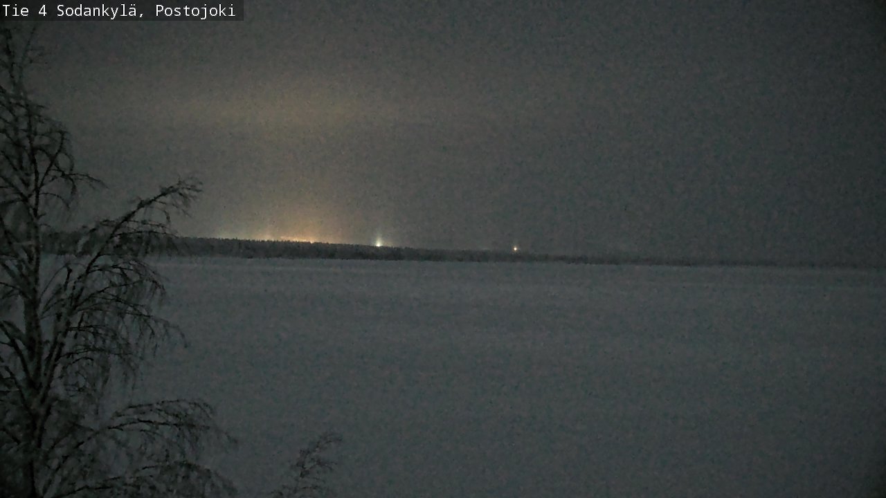 Weather Camera Image Väg 4 Sodankylä, Postojoki, Sodankylä, Lappi