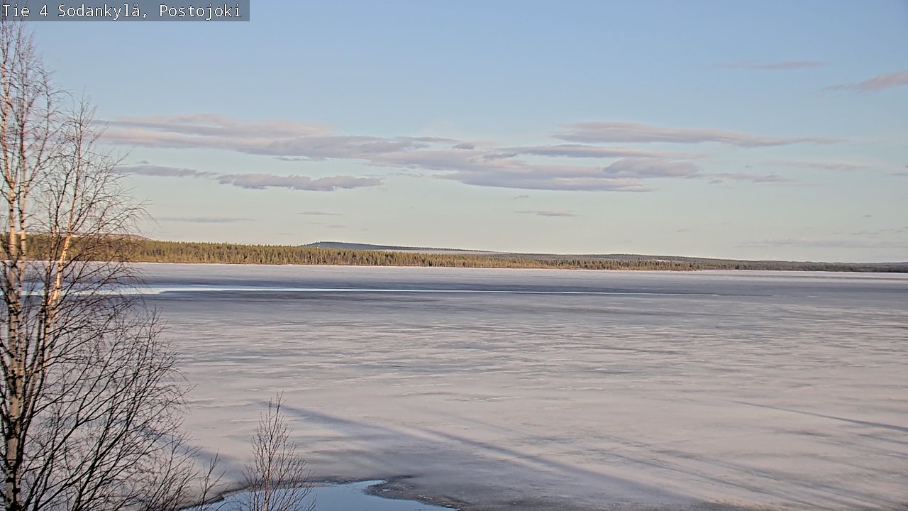 Weather Camera Image Väg 4 Sodankylä, Postojoki, Sodankylä, Lappi