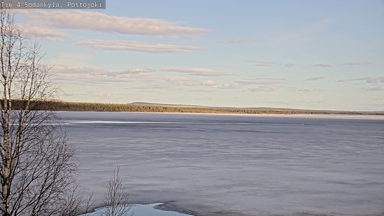 Weather Camera Image Väg 4 Sodankylä, Postojoki, Sodankylä, Lappi
