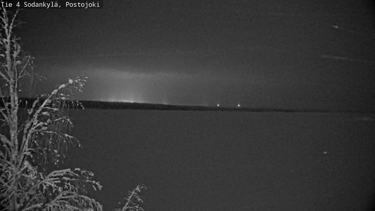 Weather Camera Image Väg 4 Sodankylä, Postojoki, Sodankylä, Lappi