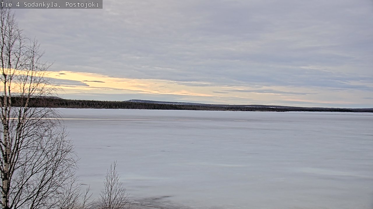 Weather Camera Image Väg 4 Sodankylä, Postojoki, Sodankylä, Lappi