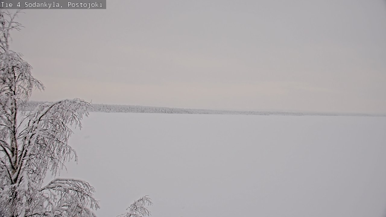 Weather Camera Image Road 4 Sodankylä, Postojoki, Sodankylä, Lappi