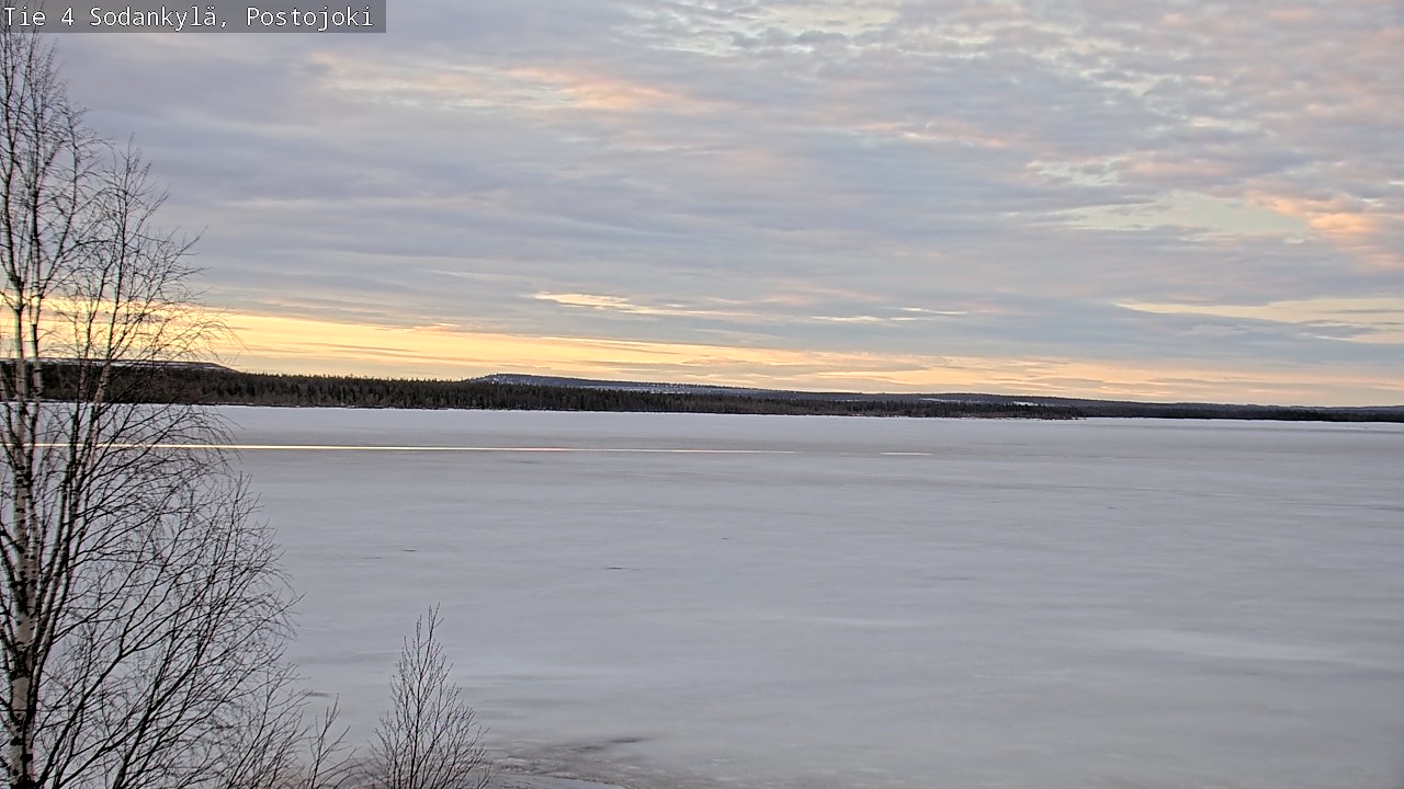 Weather Camera Image Väg 4 Sodankylä, Postojoki, Sodankylä, Lappi