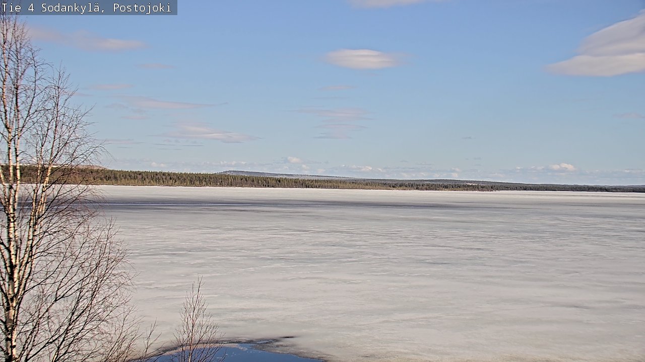 Weather Camera Image Väg 4 Sodankylä, Postojoki, Sodankylä, Lappi