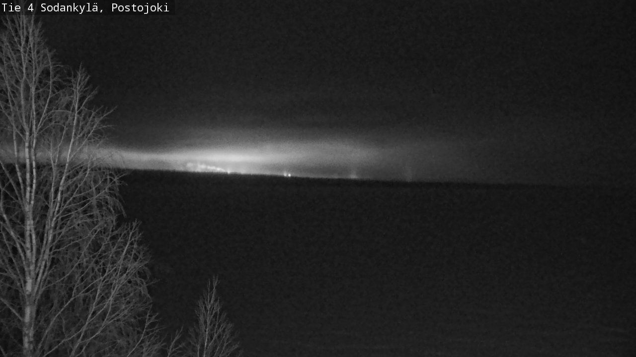 Weather Camera Image Road 4 Sodankylä, Postojoki, Sodankylä, Lappi