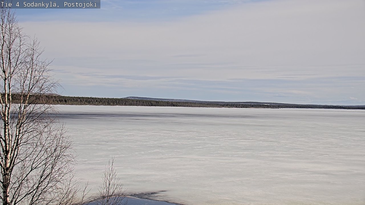 Weather Camera Image Väg 4 Sodankylä, Postojoki, Sodankylä, Lappi