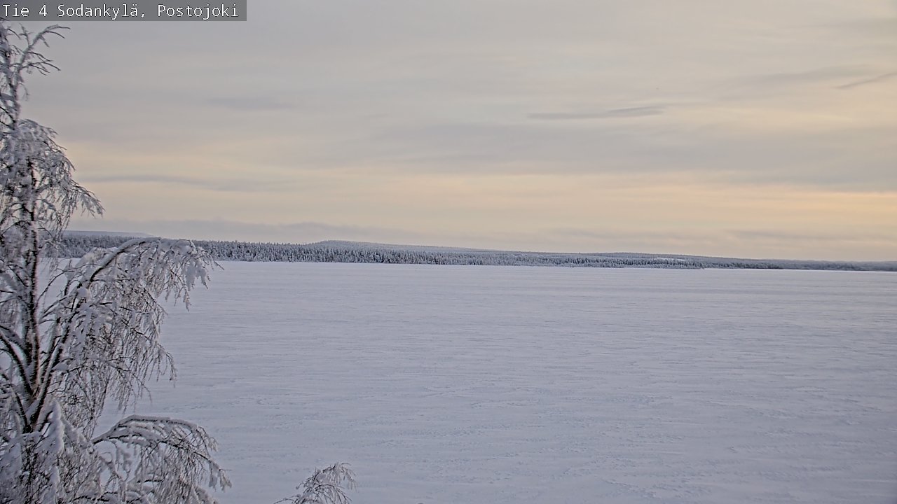 Weather Camera Image Road 4 Sodankylä, Postojoki, Sodankylä, Lappi