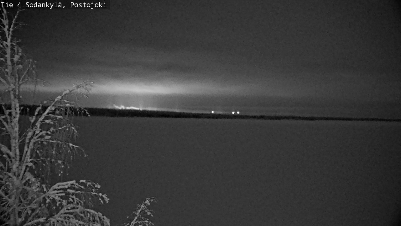 Weather Camera Image Väg 4 Sodankylä, Postojoki, Sodankylä, Lappi