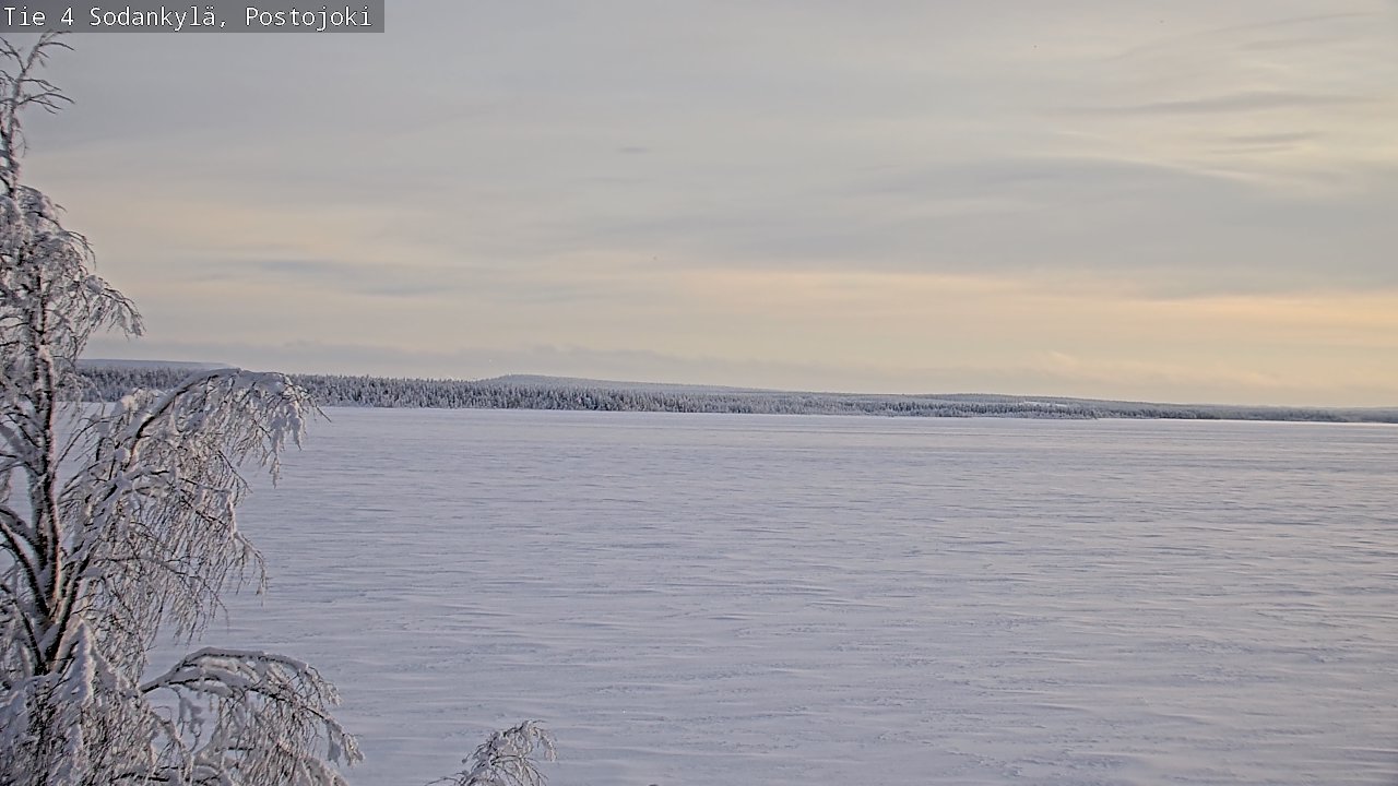 Weather Camera Image Road 4 Sodankylä, Postojoki, Sodankylä, Lappi