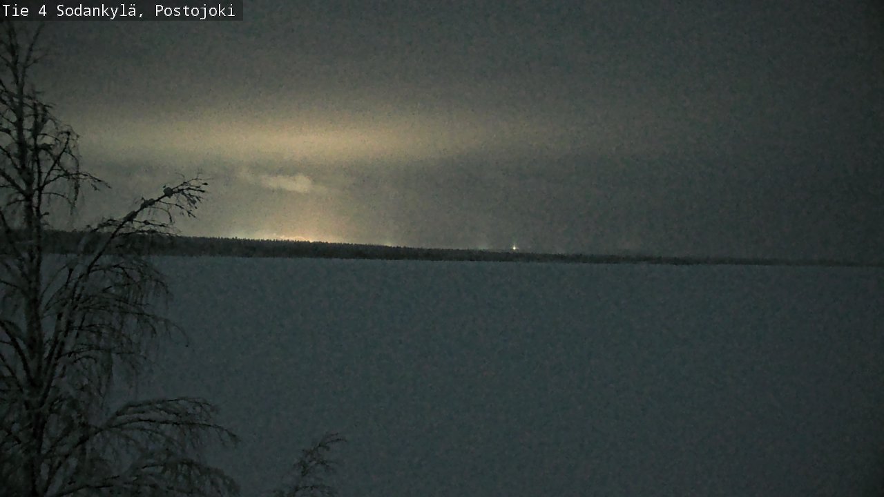 Weather Camera Image Väg 4 Sodankylä, Postojoki, Sodankylä, Lappi