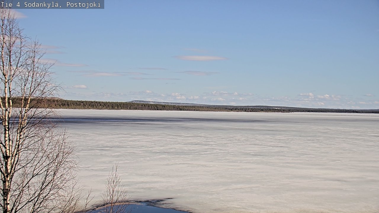 Weather Camera Image Väg 4 Sodankylä, Postojoki, Sodankylä, Lappi