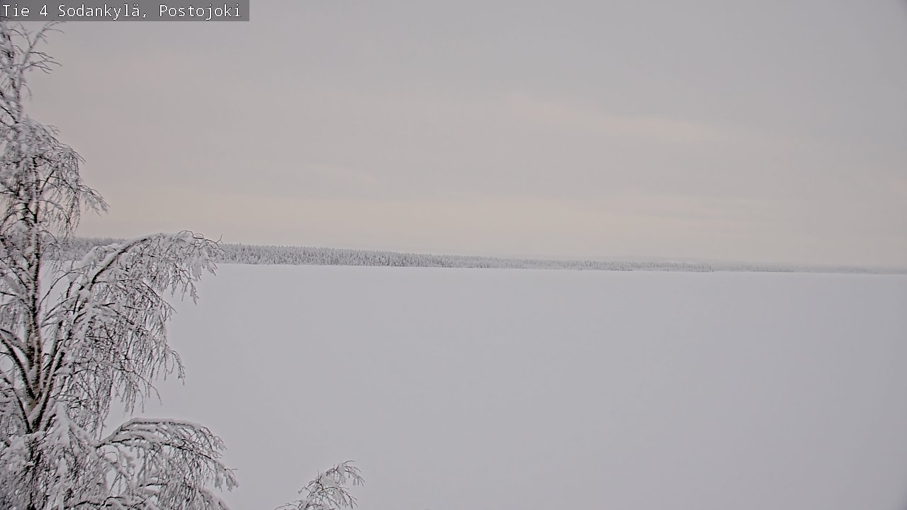Weather Camera Image Road 4 Sodankylä, Postojoki, Sodankylä, Lappi