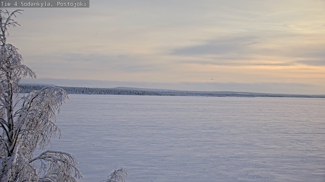 Weather Camera Image Road 4 Sodankylä, Postojoki, Sodankylä, Lappi