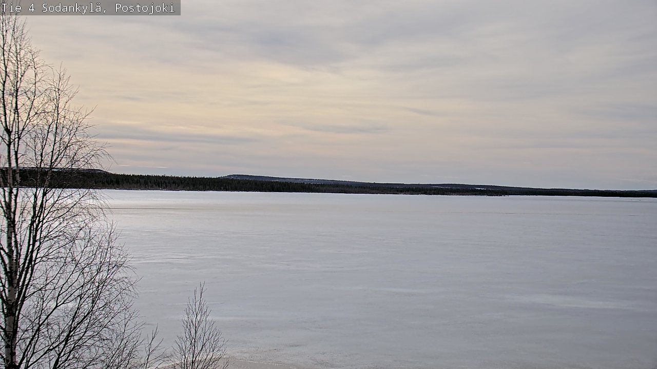 Weather Camera Image Väg 4 Sodankylä, Postojoki, Sodankylä, Lappi