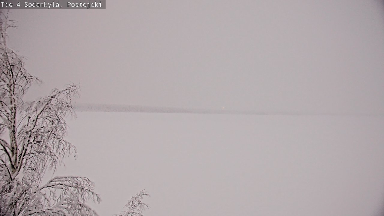 Weather Camera Image Road 4 Sodankylä, Postojoki, Sodankylä, Lappi