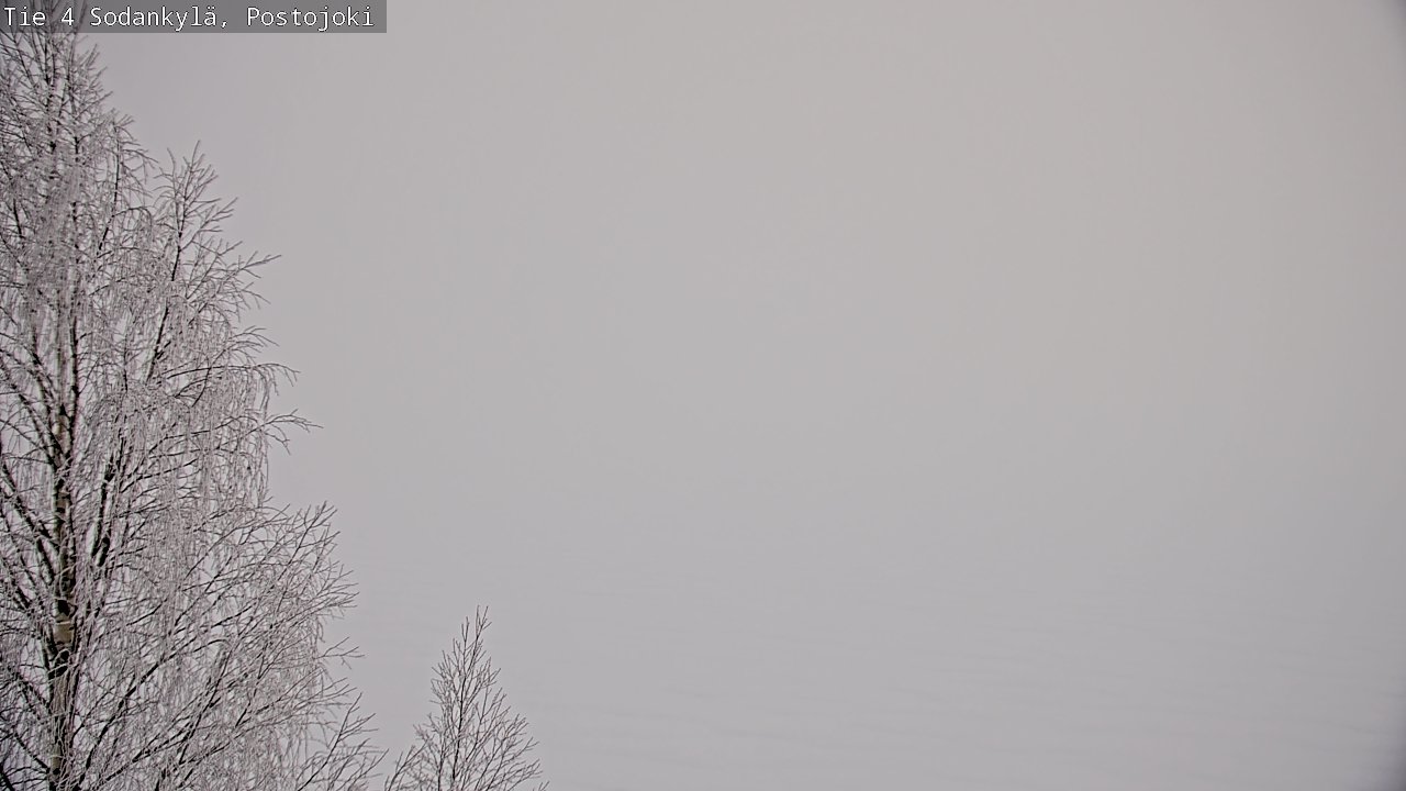 Weather Camera Image Road 4 Sodankylä, Postojoki, Sodankylä, Lappi