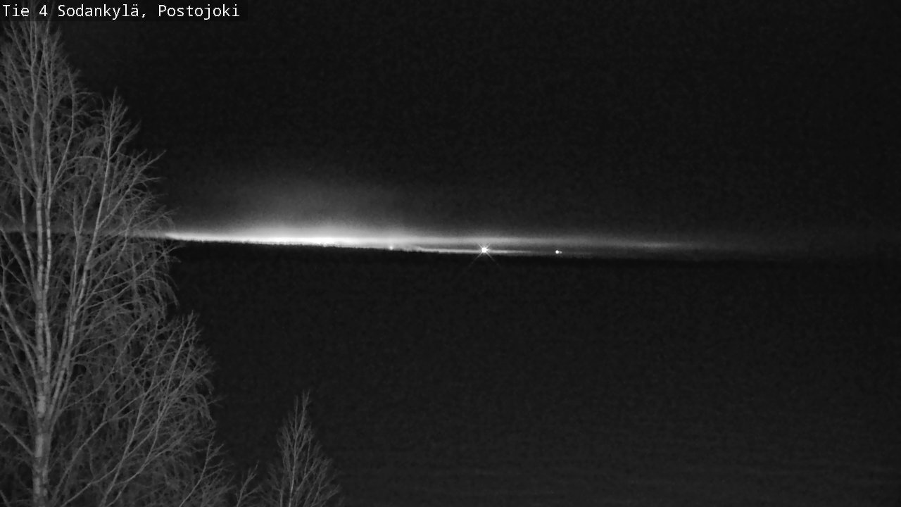 Weather Camera Image Road 4 Sodankylä, Postojoki, Sodankylä, Lappi