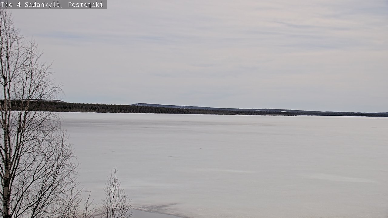 Weather Camera Image Väg 4 Sodankylä, Postojoki, Sodankylä, Lappi