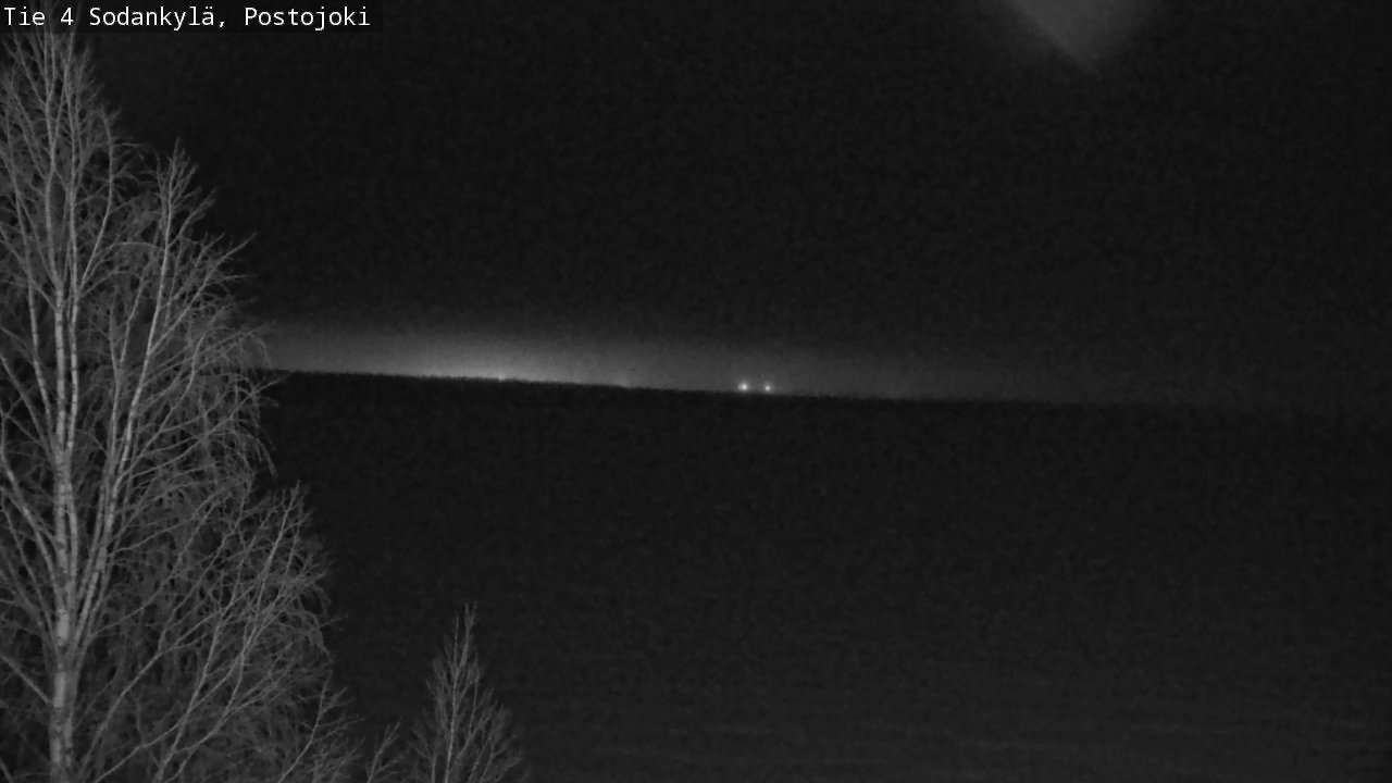 Weather Camera Image Road 4 Sodankylä, Postojoki, Sodankylä, Lappi