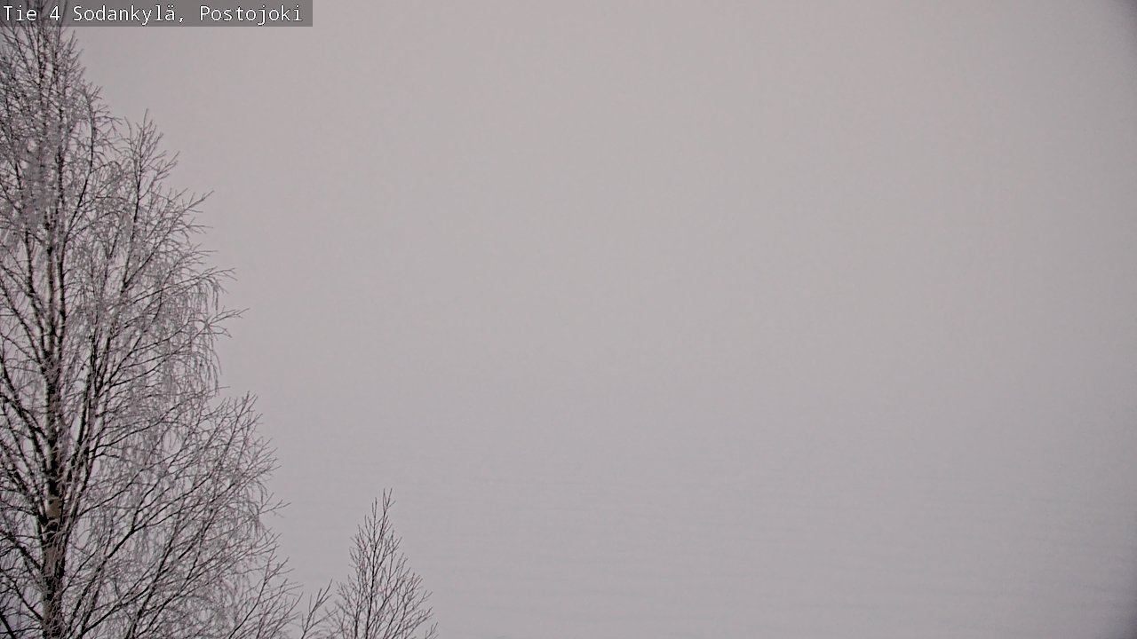 Weather Camera Image Road 4 Sodankylä, Postojoki, Sodankylä, Lappi