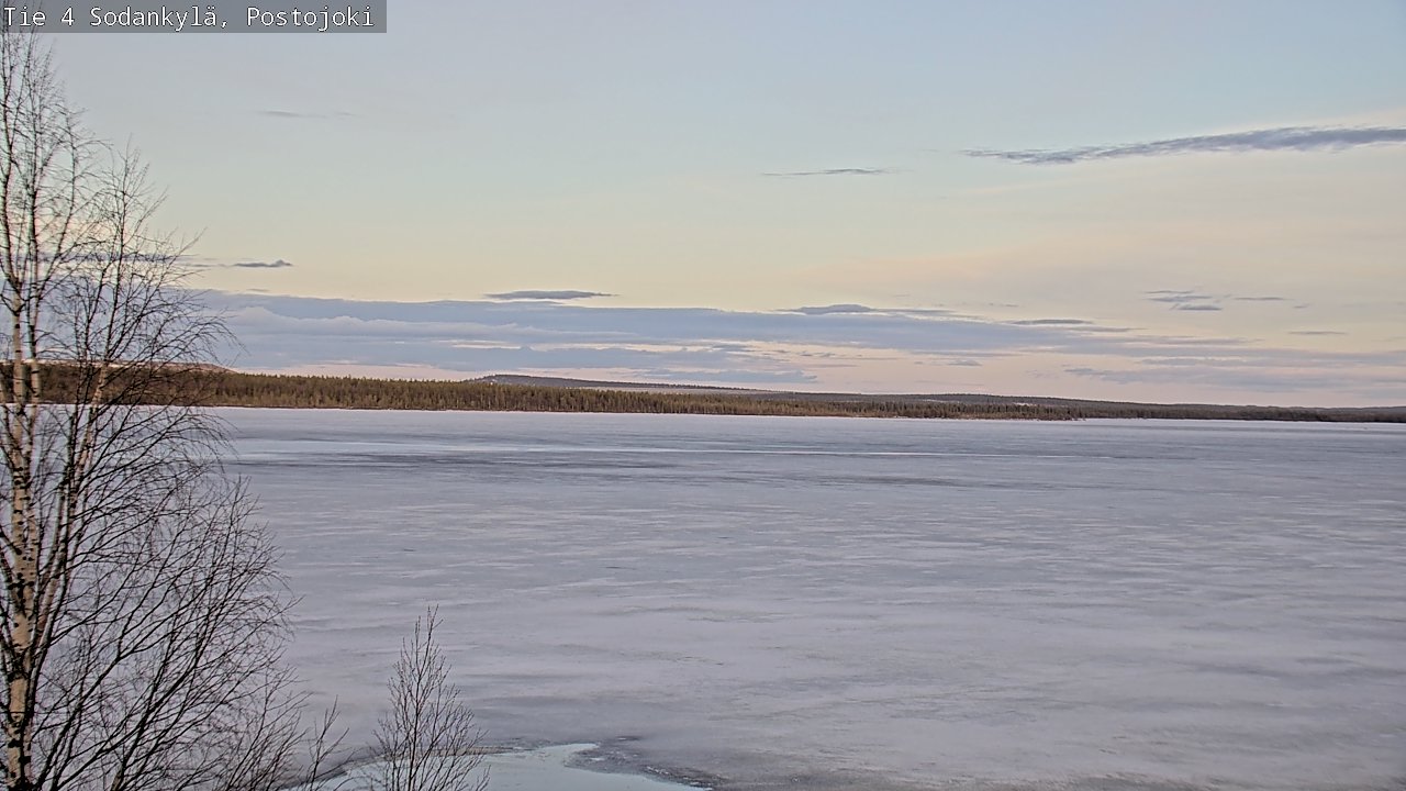 Weather Camera Image Väg 4 Sodankylä, Postojoki, Sodankylä, Lappi