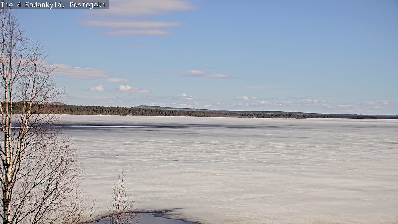 Weather Camera Image Väg 4 Sodankylä, Postojoki, Sodankylä, Lappi