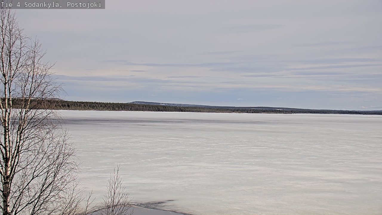 Weather Camera Image Väg 4 Sodankylä, Postojoki, Sodankylä, Lappi