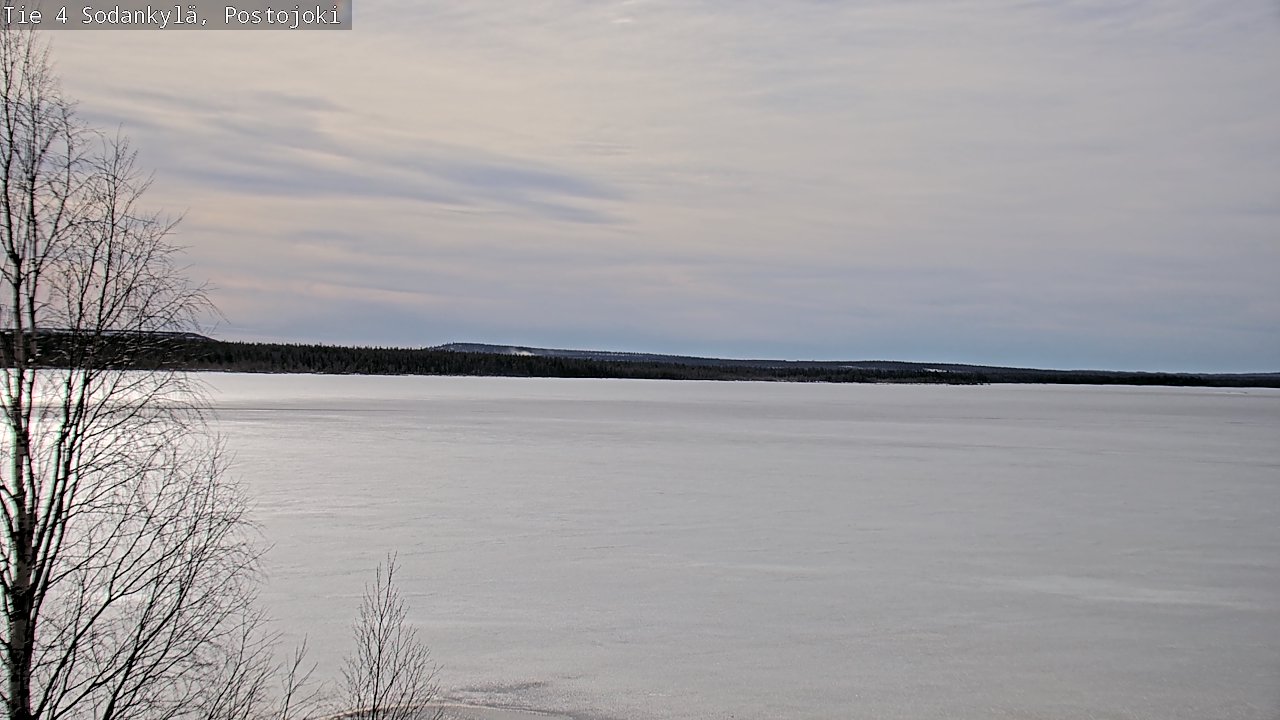 Weather Camera Image Väg 4 Sodankylä, Postojoki, Sodankylä, Lappi